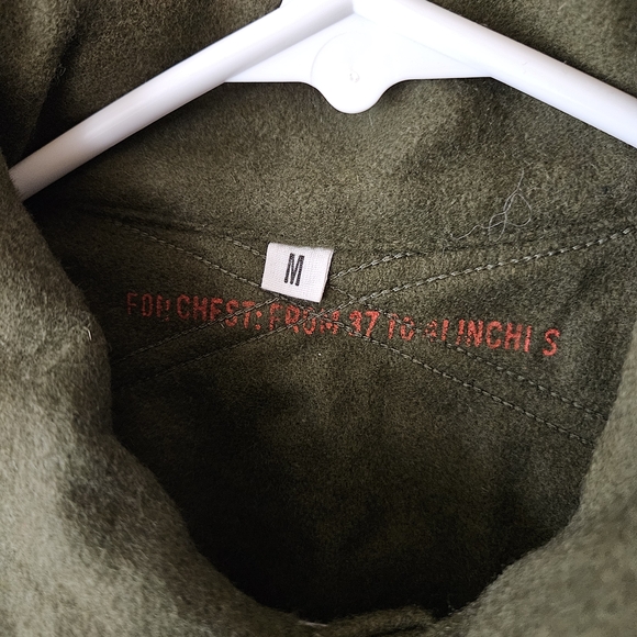 Men's 50's Vintage Olive Green Wool Field Jacket Size M - Picture 3 of 8